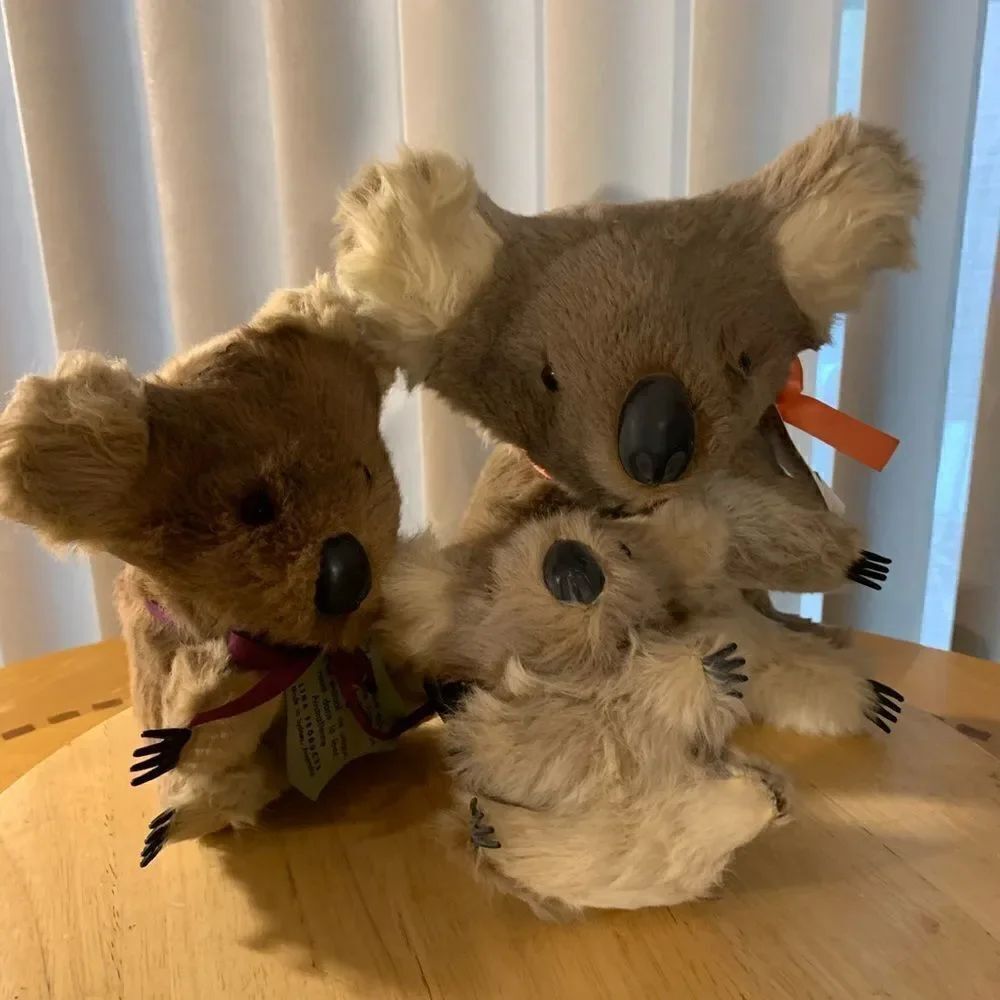 Lina Products Koala Bears Vintage 2 With Attached Tags Set 3 Australia Native - Picture 4 of 16